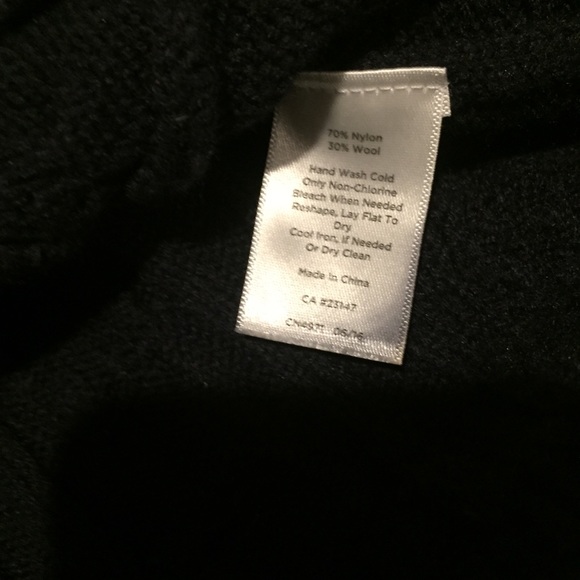 Talbot Navy Cable Knit Poncho Sweater XS - Picture 7 of 9